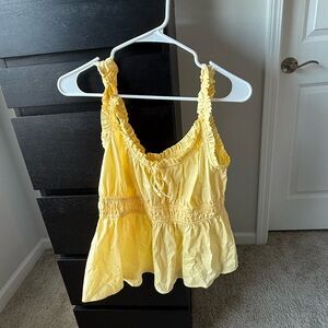 LC Lauren Conrad Lemon Ruffle Camisole